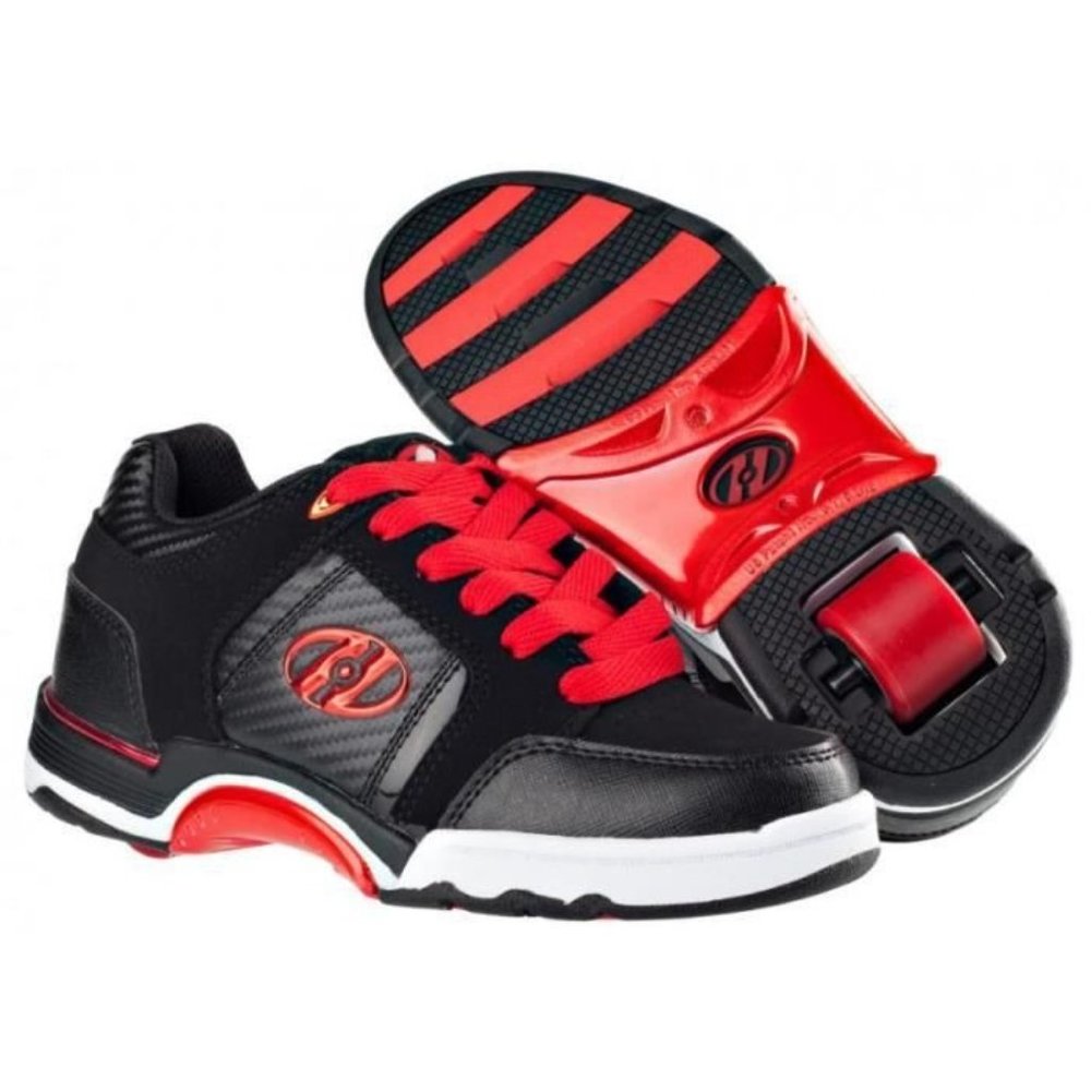 Heelys Size 3 - 7910 Red Chrome & black with box!